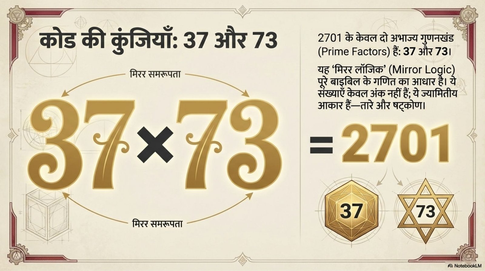Secrets of Number 3773 Patterns | संख्या 37 का रहस्य: बाइबिल में 37 और 73 का गणितीय पैटर्न post thumbnail image