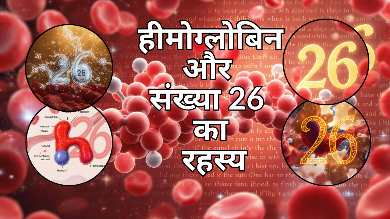 HEMOGLOBIN KYA AUR 26 NUMBER KA KYA MATLAB HAI? हीमोग्लोबिन क्या है? संख्या 26 का बाइबिलीय संदर्भ,  वैज्ञानिक तथ्य बनाम आध्यात्मिक व्याख्याहीमोग्लोबिन क्या है? post thumbnail image