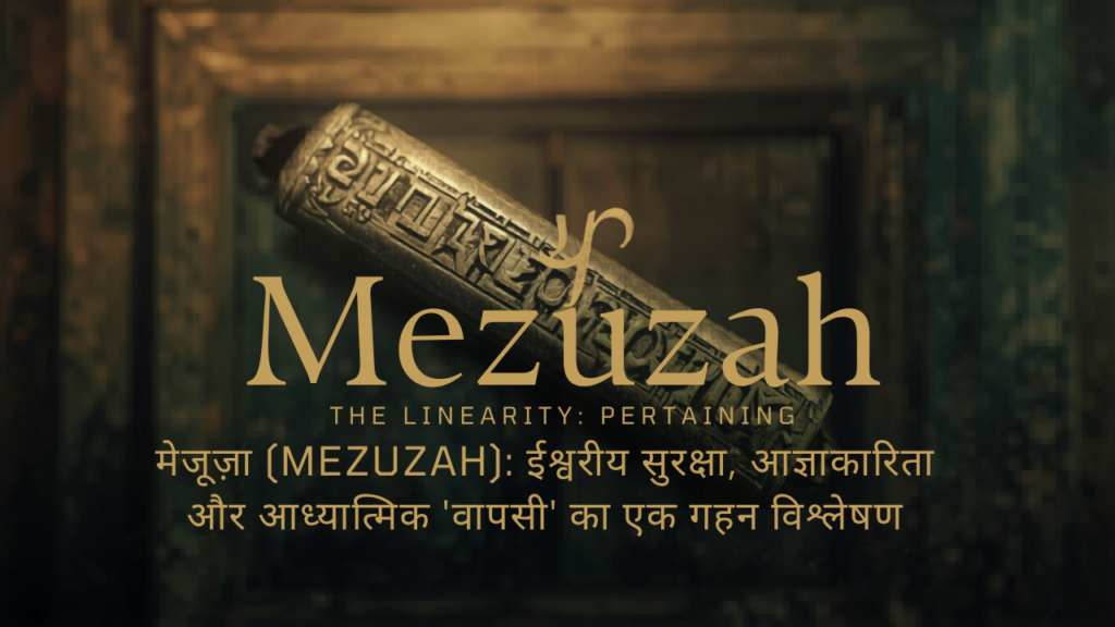 मेजूज़ा (Mezuzah): ईश्वरीय सुरक्षा, आज्ञाकारिता और आध्यात्मिक 'वापसी' का एक गहन विश्लेषण