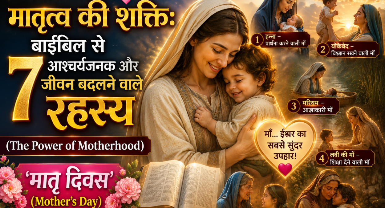 मातृत्व की शक्ति: बाइबिल से 7 आश्चर्यजनक और जीवन बदलने वाले रहस्य (The Power of Motherhood) | 'मातृ दिवस' (Mother’s Day)